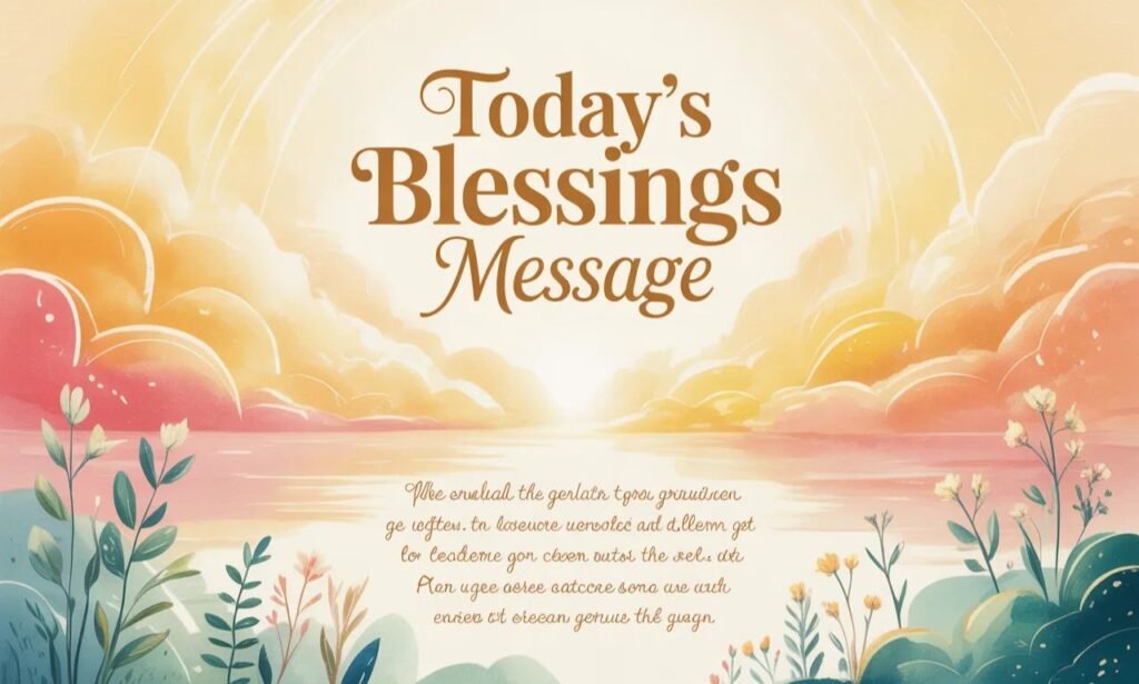 Today’s Blessings Message