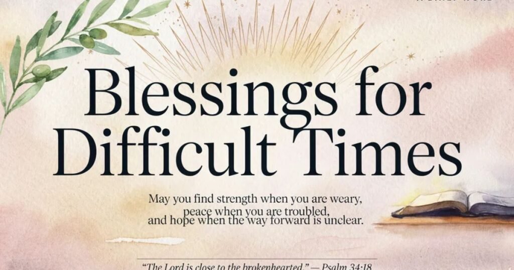 Blessings for Difficult Times