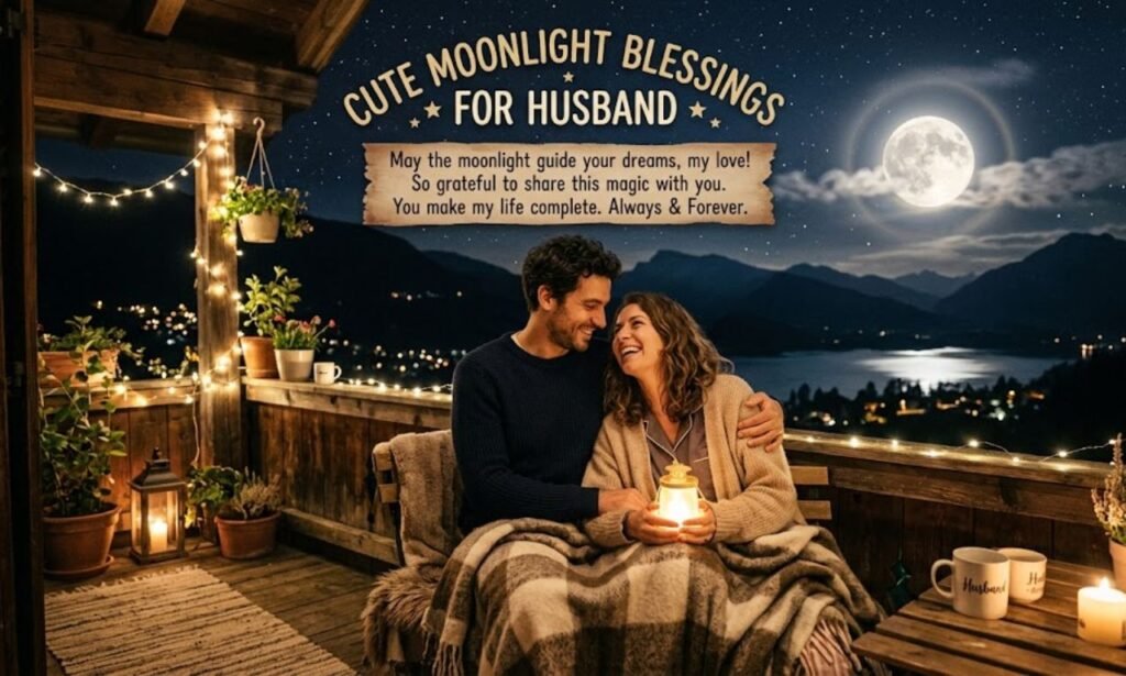 Cute Moonlight Blessings for Husband: Sweet Messages for a Peaceful Night 