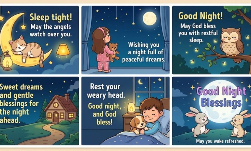 Good Night Blessings for WhatsApp Status