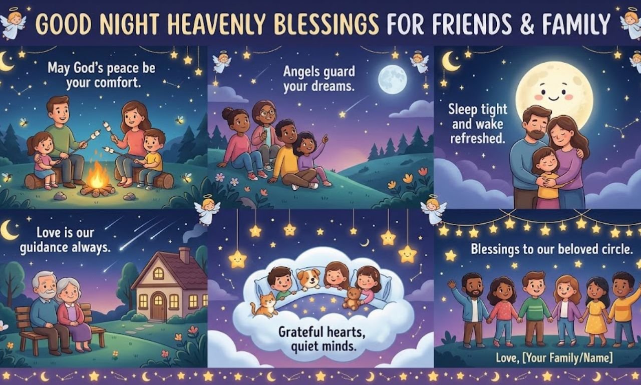 Good Night Heavenly Blessings for Friends and Family