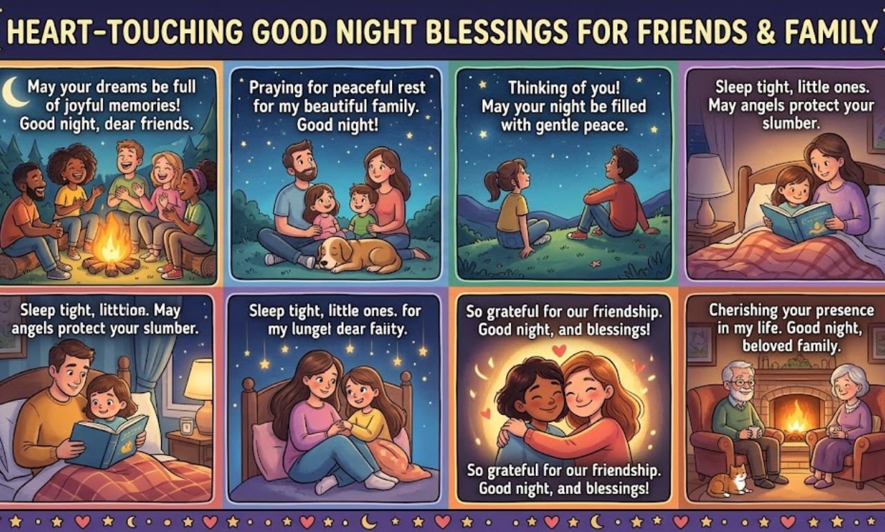 Heart-Touching Good Night Blessings for Friends and Family