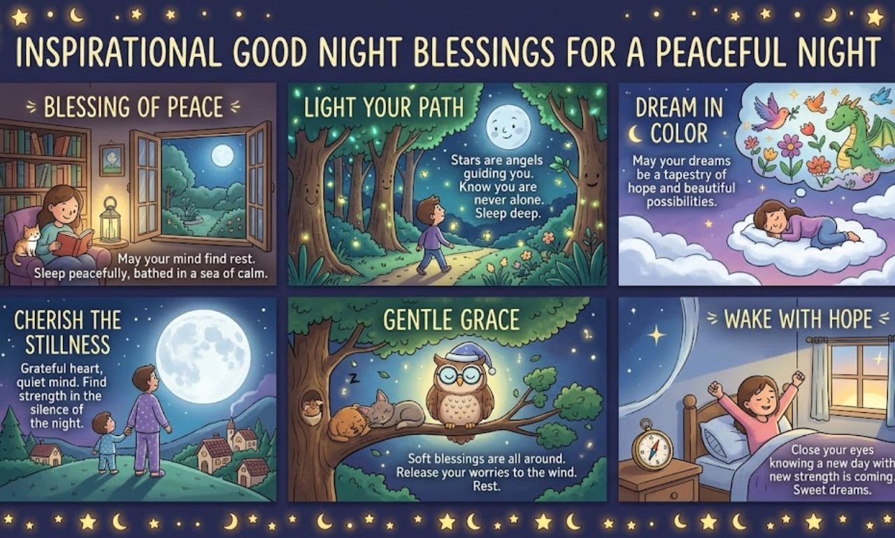 Inspirational Good Night Blessings for a Peaceful Night