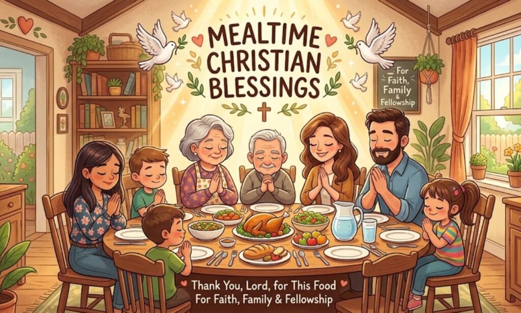 150+ Mealtime Christian Blessings and Prayers to Give Thanks for Food