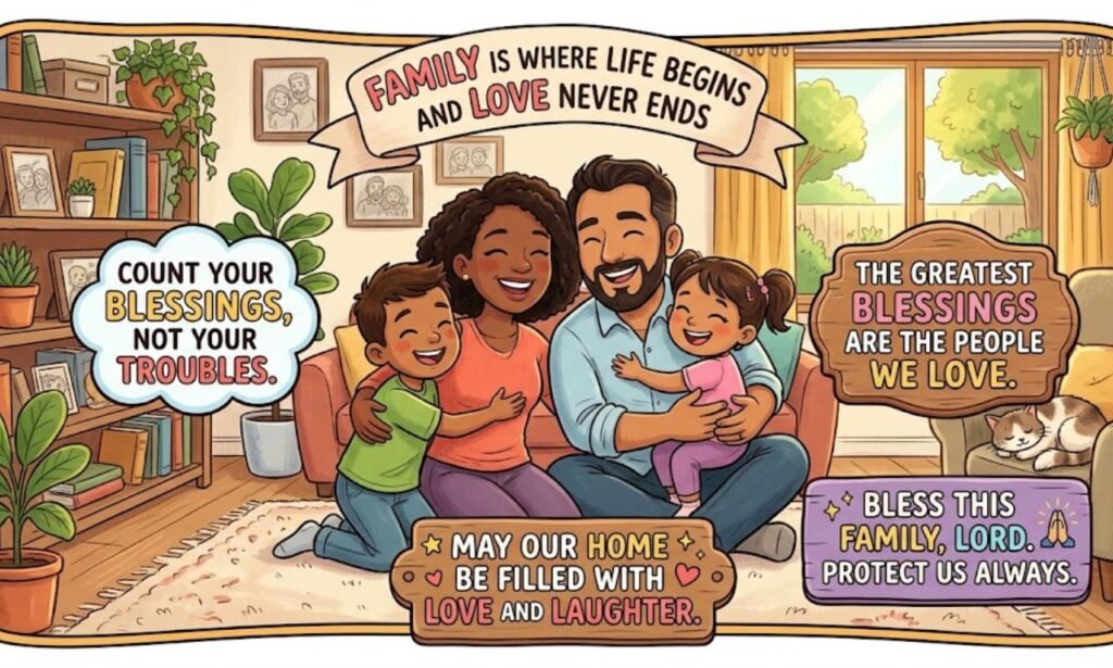 150+ Short Family Blessings Quotes to Share Love, Happiness, and Gratitude